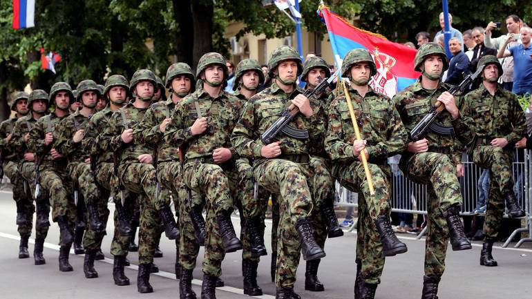 Serbian President Tomislav Nikolic attended Day of Serbian Army Guard
